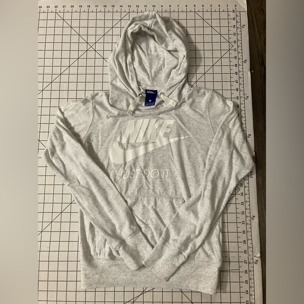 Nike‎ Men’s Small Light Grey/White Hoodie